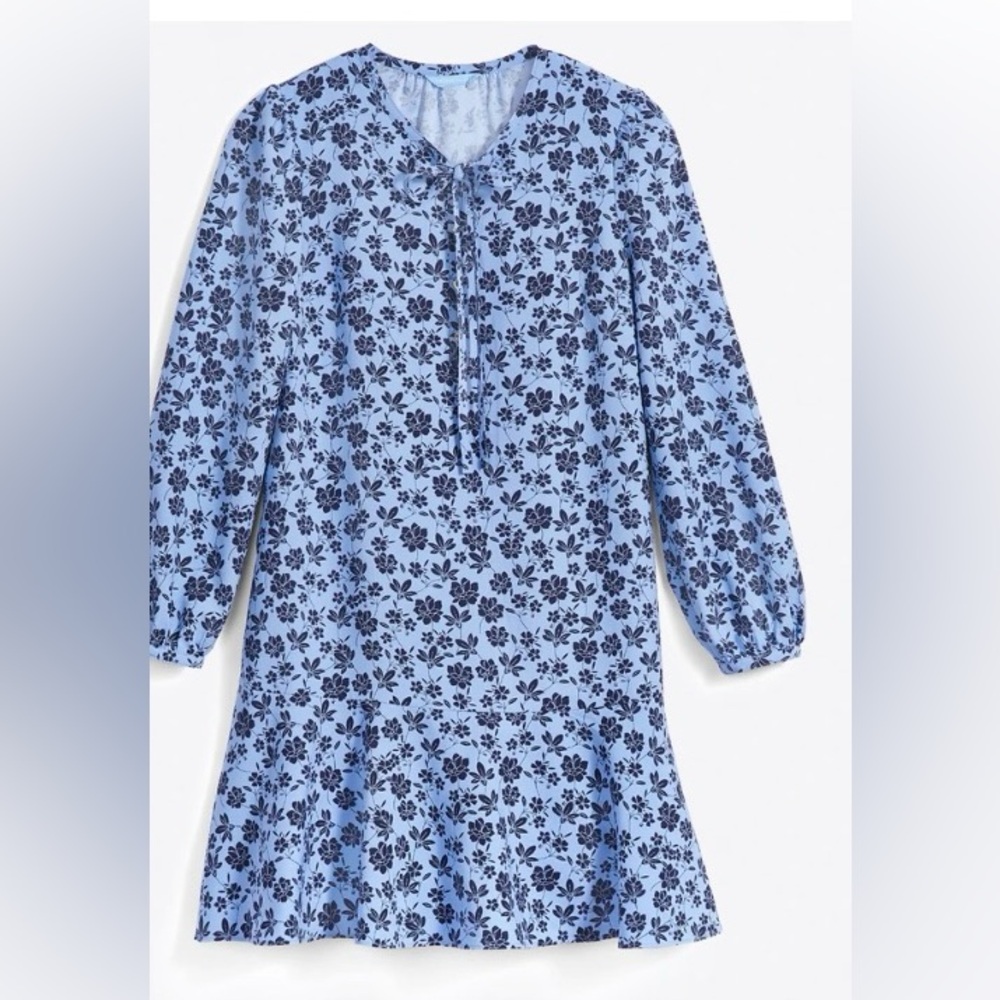 Draper James Rosanne Shift Dress In Bluebell Magnolia, 3X